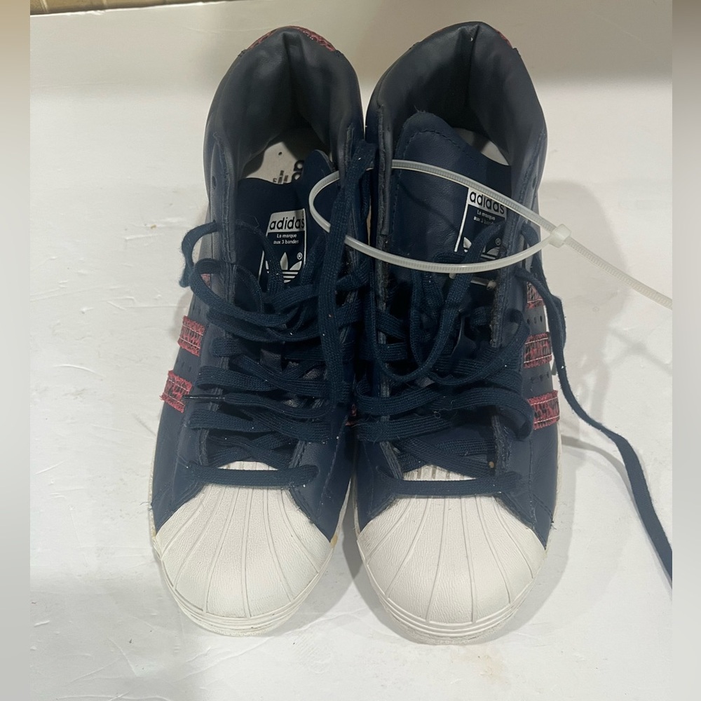 Rare Women’s Adidas Hi-Top Platform + Heel Shell Top Sneaker​. Sz 7.